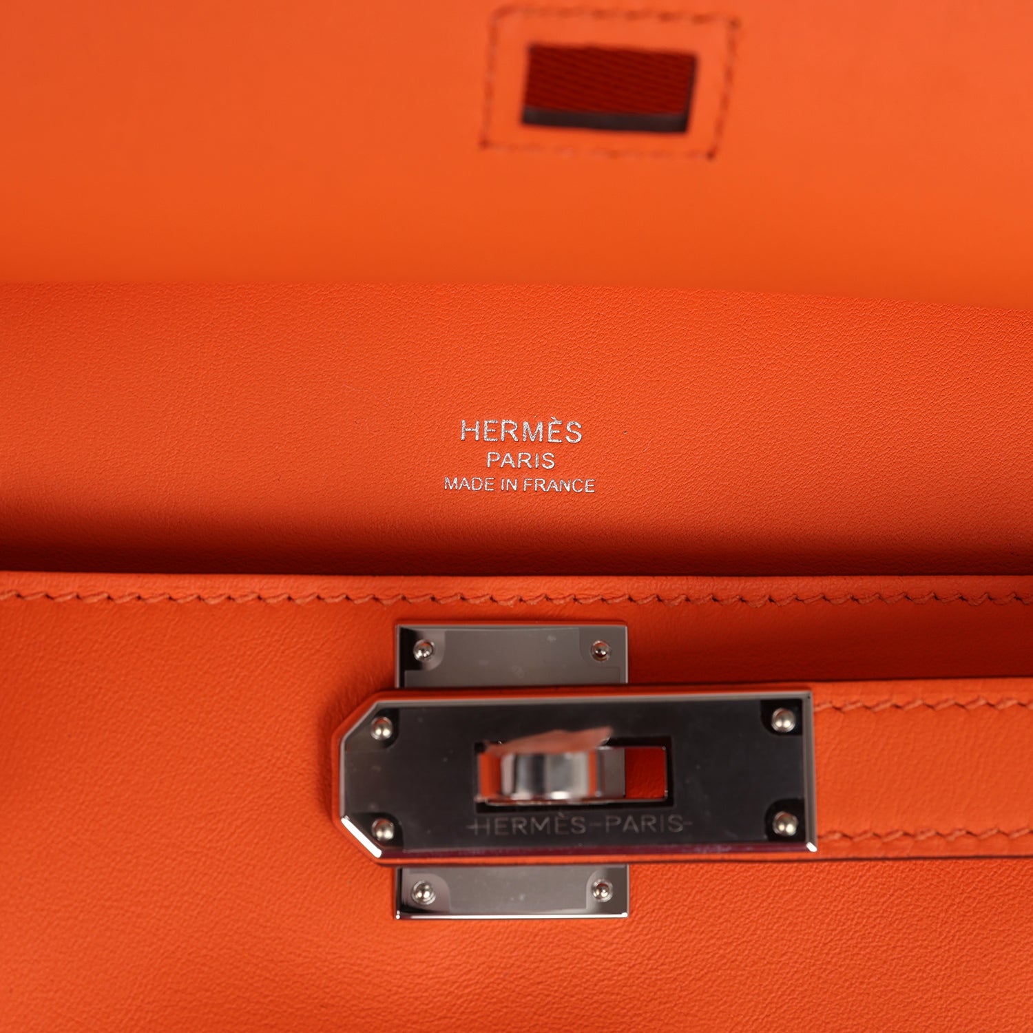 Hermes Jypsiere Mini Orange Minium Swift Palladium Hardware