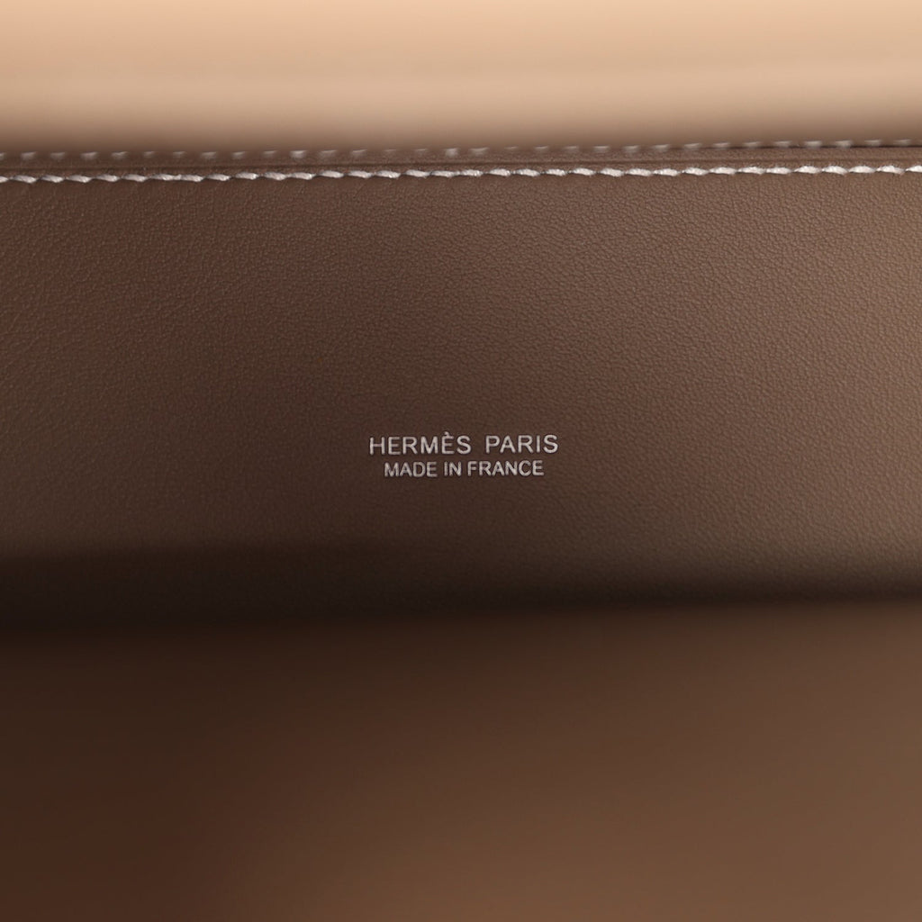 Hermes Kelly Danse Etoupe Swift Palladium Hardware
