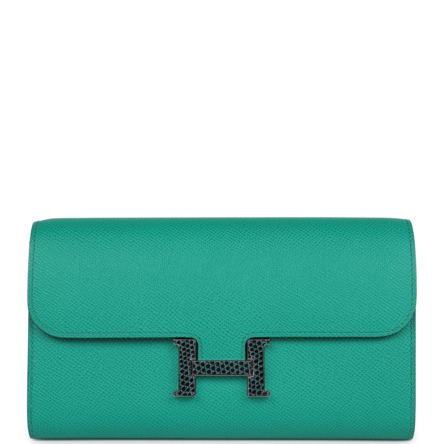 New Hermes Constance Wallet To Go Vert Jade Epsom Marquette and Palladium Hardware