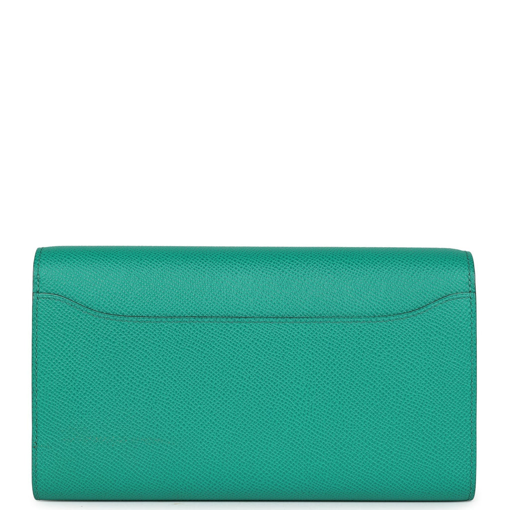 New Hermes Constance Wallet To Go Vert Jade Epsom Marquette and Palladium Hardware