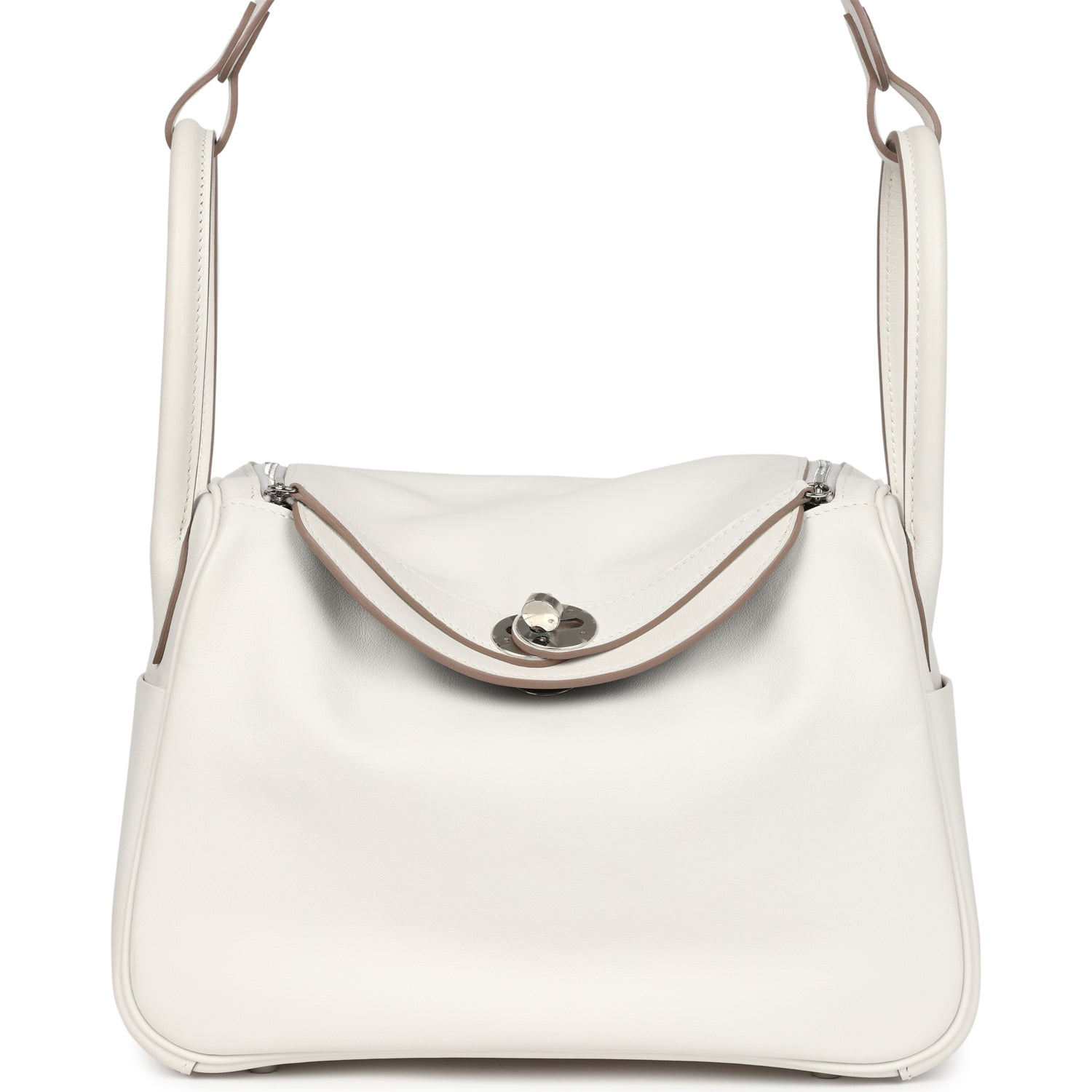 Hermes Lindy 26 Gris Pale Verso Swift Palladium Hardware