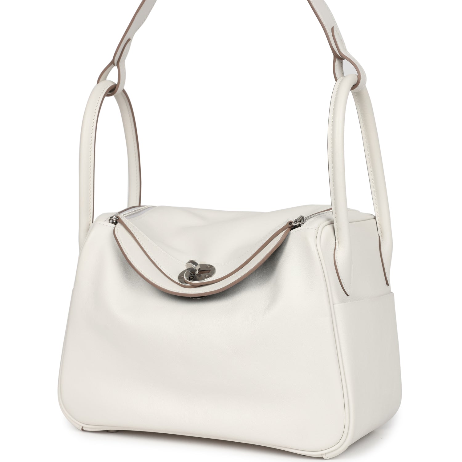 Hermes Lindy 26 Gris Pale Verso Swift Palladium Hardware