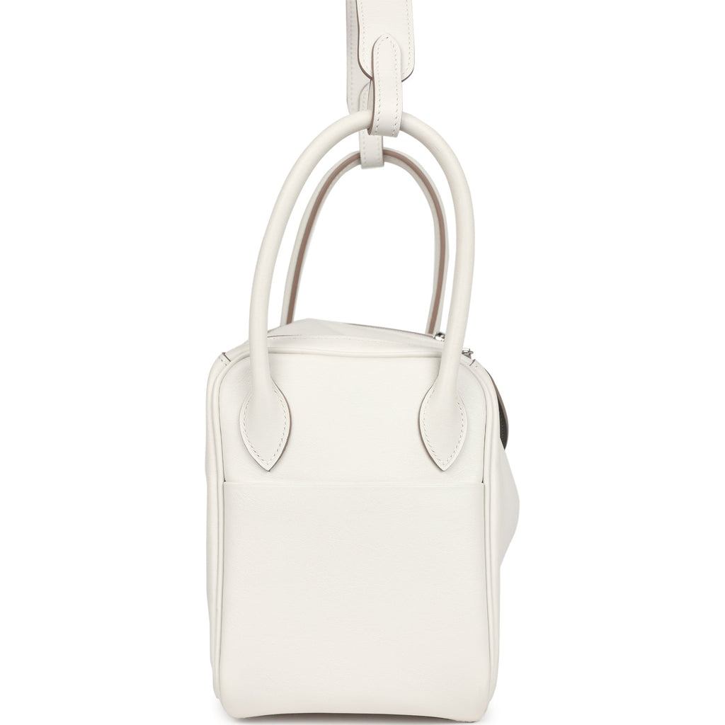 Hermes Lindy 26 Gris Pale Verso Swift Palladium Hardware