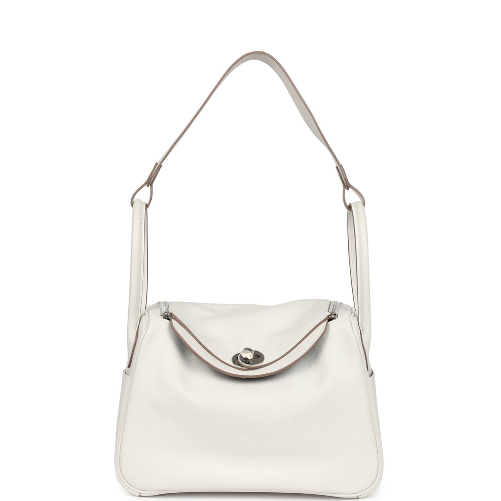 Hermes Lindy 26 Gris Pale Verso Swift Palladium Hardware