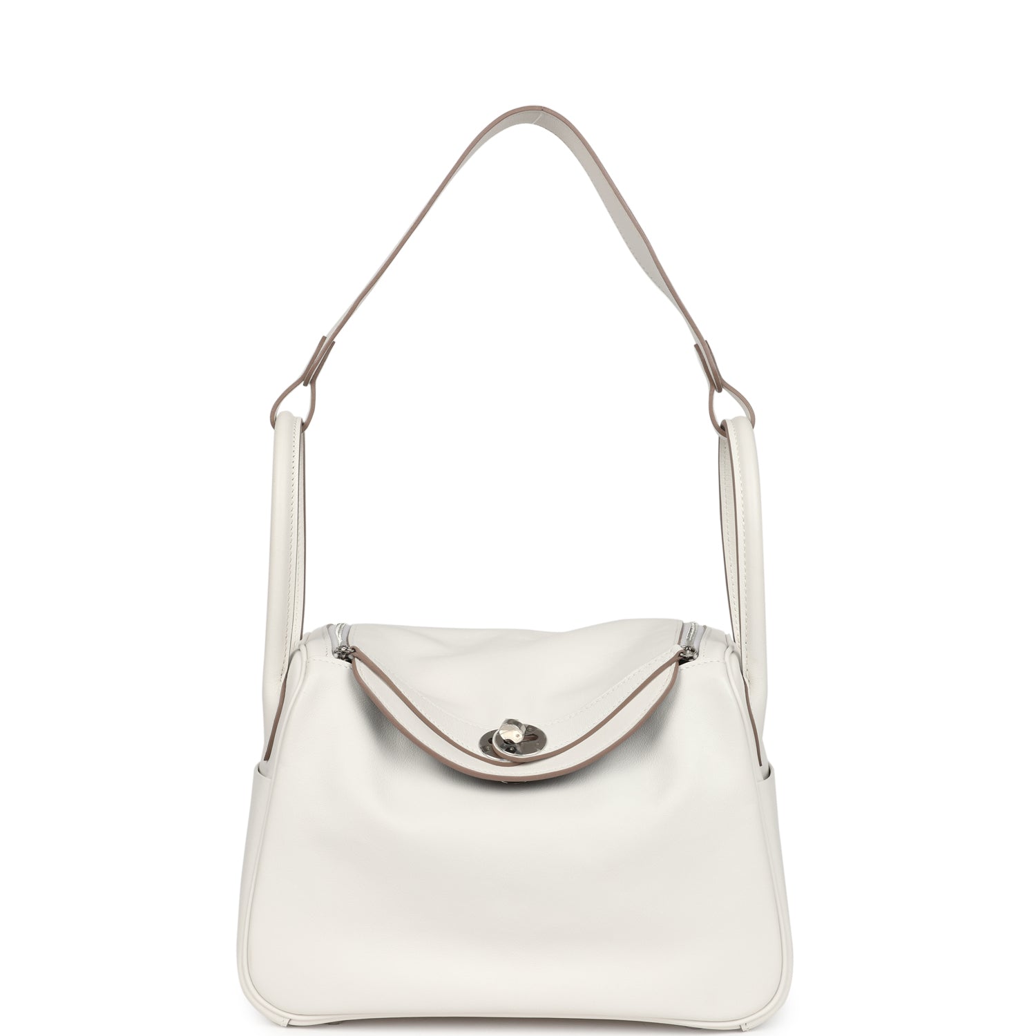 Hermes Lindy 26 Gris Pale Verso Swift Palladium Hardware