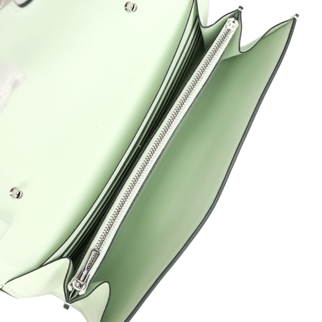 New Hermes Constance Wallet To Go Vert Fizz Epsom Palladium Hardware