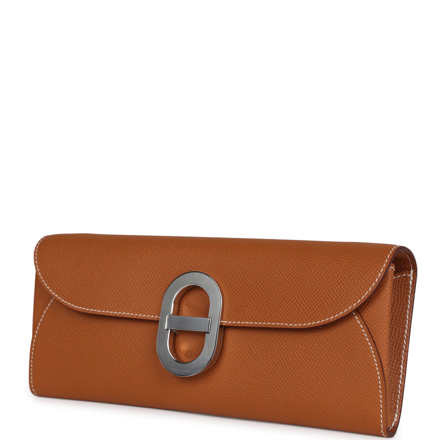 Hermes Maillon Chaine d' Ancre Wallet to Go Gold Epsom Palladium Hardware