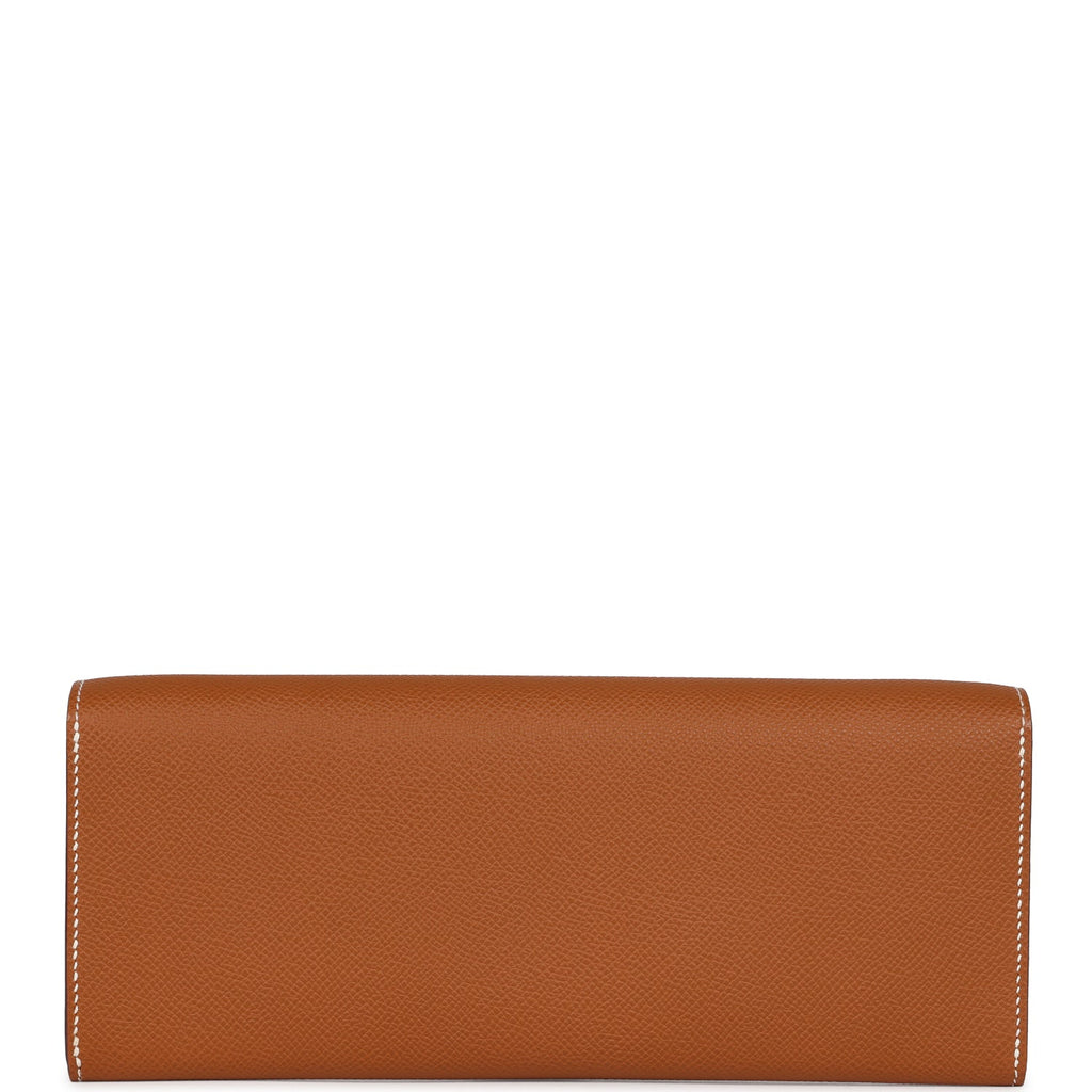 Hermes Maillon Chaine d' Ancre Wallet to Go Gold Epsom Palladium Hardware