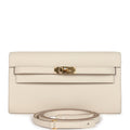 Hermes Kelly Wallet To Go Craie Epsom Gold Hardware