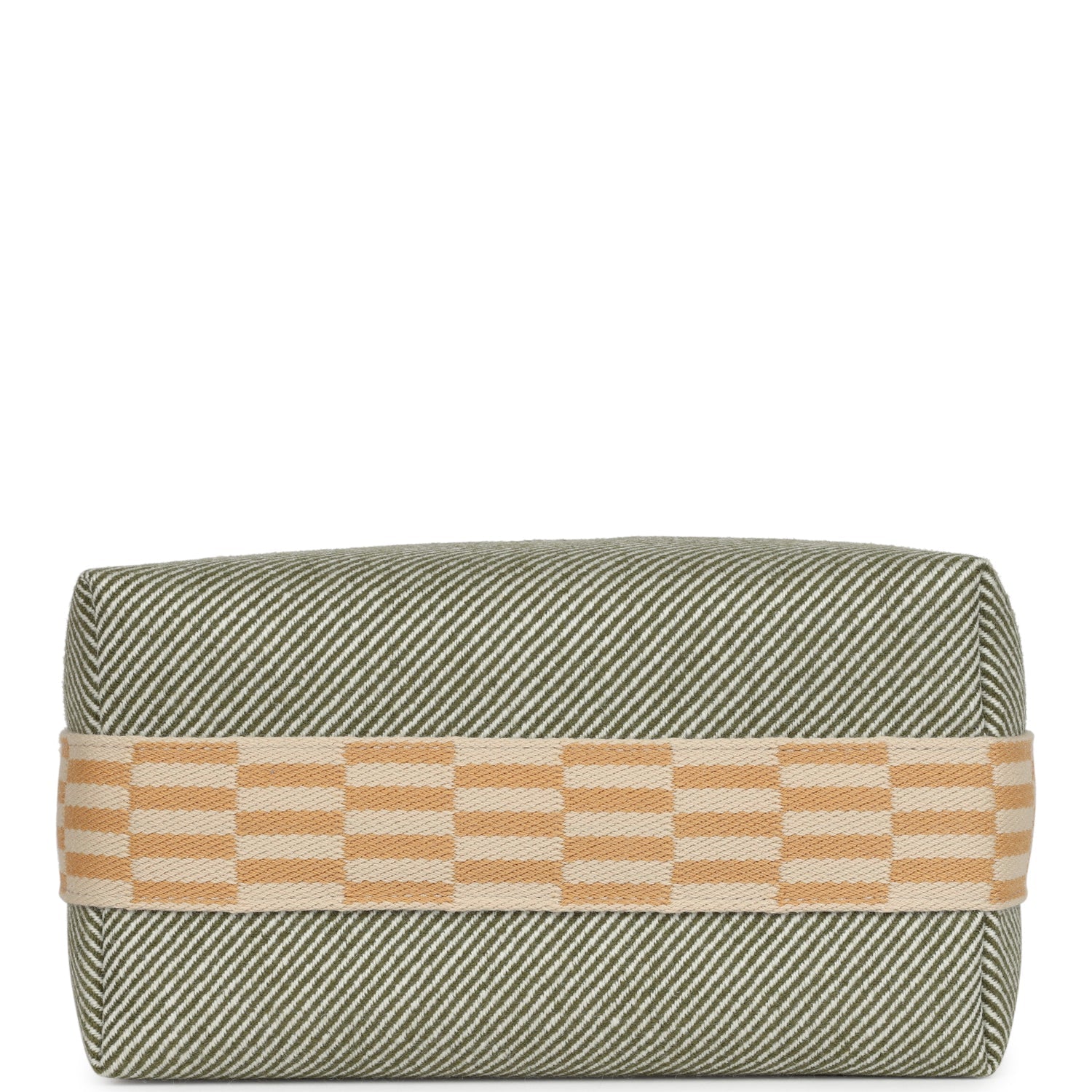 Hermes Bride-A-Brac PM Vert Natte Canvas and Wool Palladium Hardware