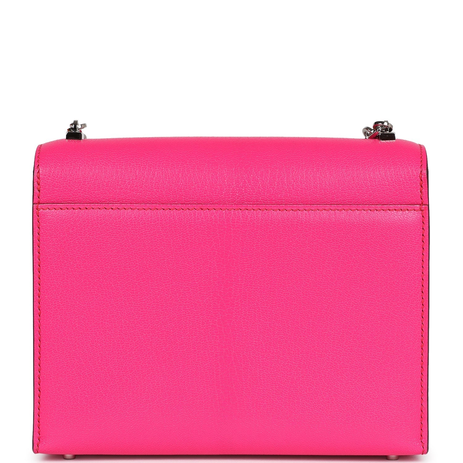 New Hermes Mini Verrou Chaine Bag Rose Pop Chevre Chamkila Palladium Hardware