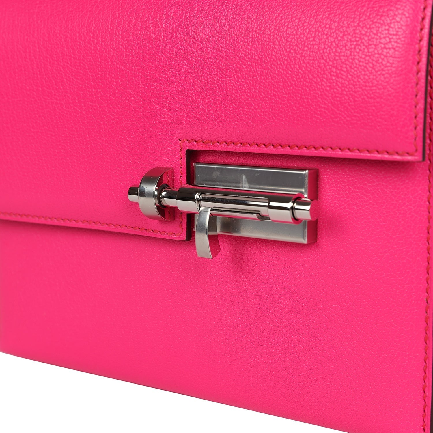 New Hermes Mini Verrou Chaine Bag Rose Pop Chevre Chamkila Palladium Hardware