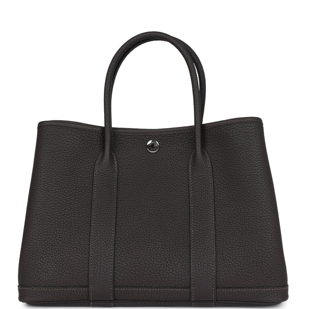 Hermes Garden Party 30 Ebene Negonda Palladium Hardware