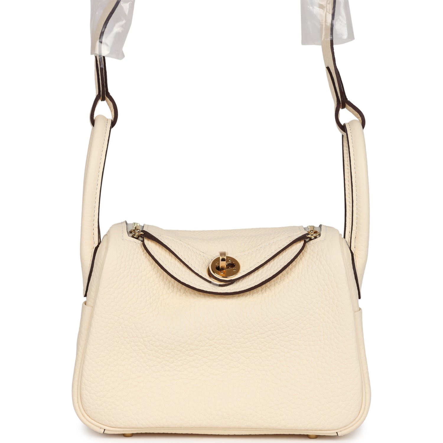 Hermes Mini Lindy Nata Clemence Gold Hardware