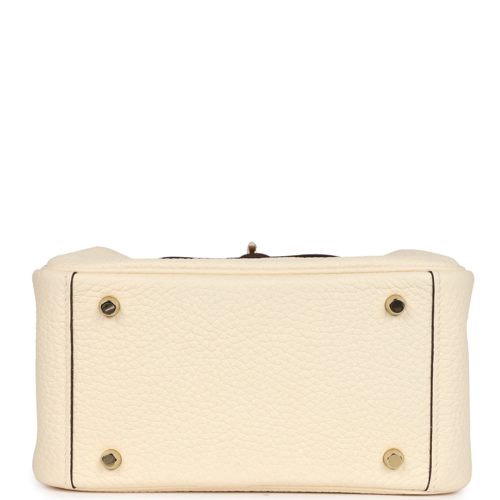 Hermes Mini Lindy Nata Clemence Gold Hardware