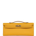 Hermes Kelly Cut Jaune Ambre Swift Gold Hardware