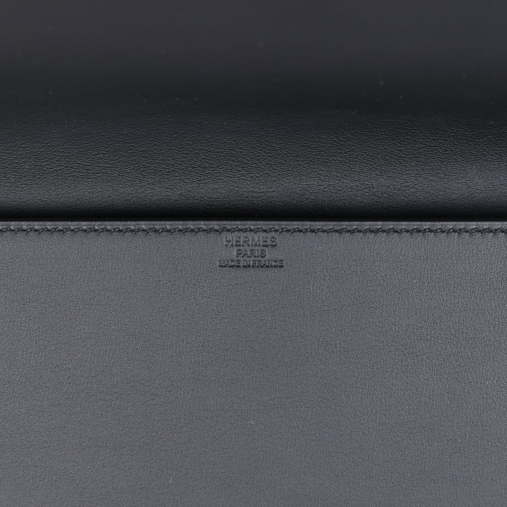 Hermes Shadow Kelly Cut Black Swift