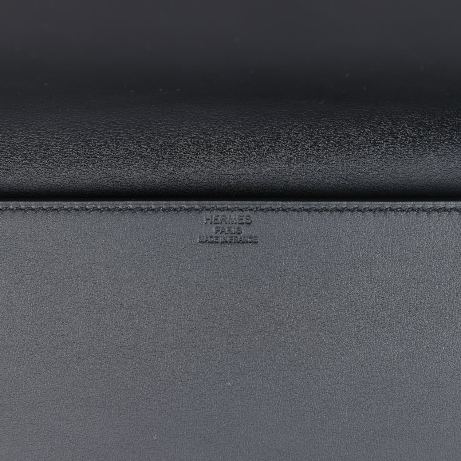 Hermes Shadow Kelly Cut Black Swift