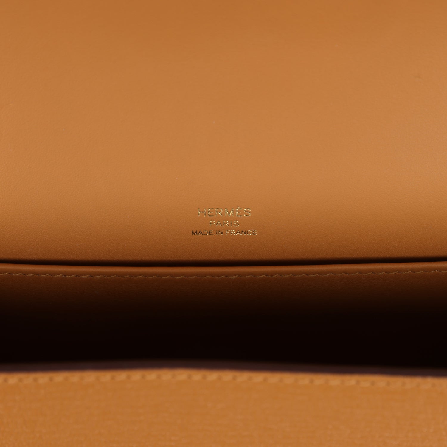 Hermes Geta Caramel Chevre Mysore Gold Hardware