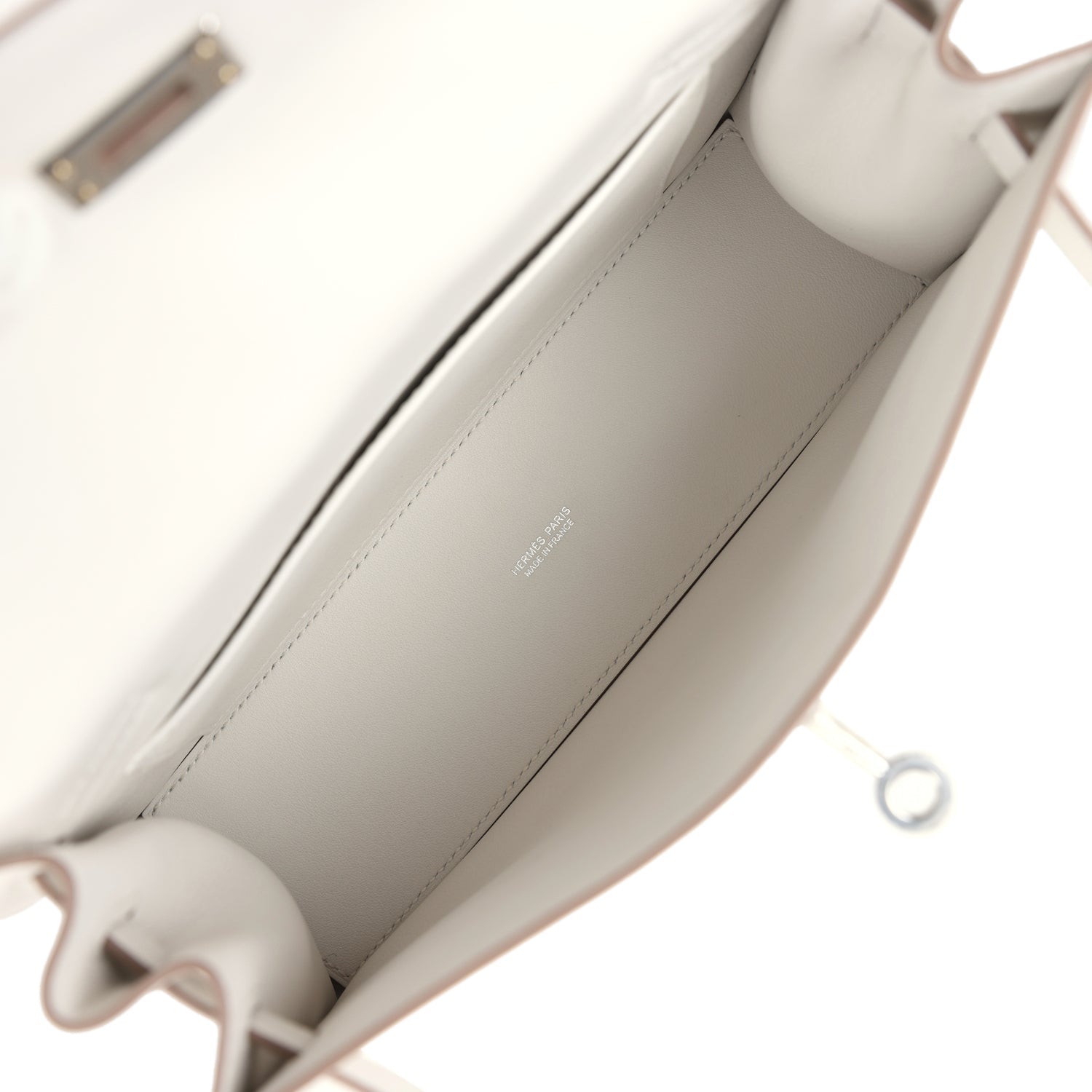 Hermes Kelly Danse Gris Pale Swift Palladium Hardware