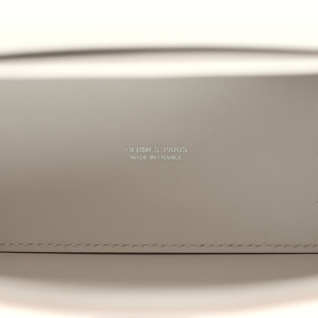 Hermes Kelly Danse Gris Pale Swift Palladium Hardware