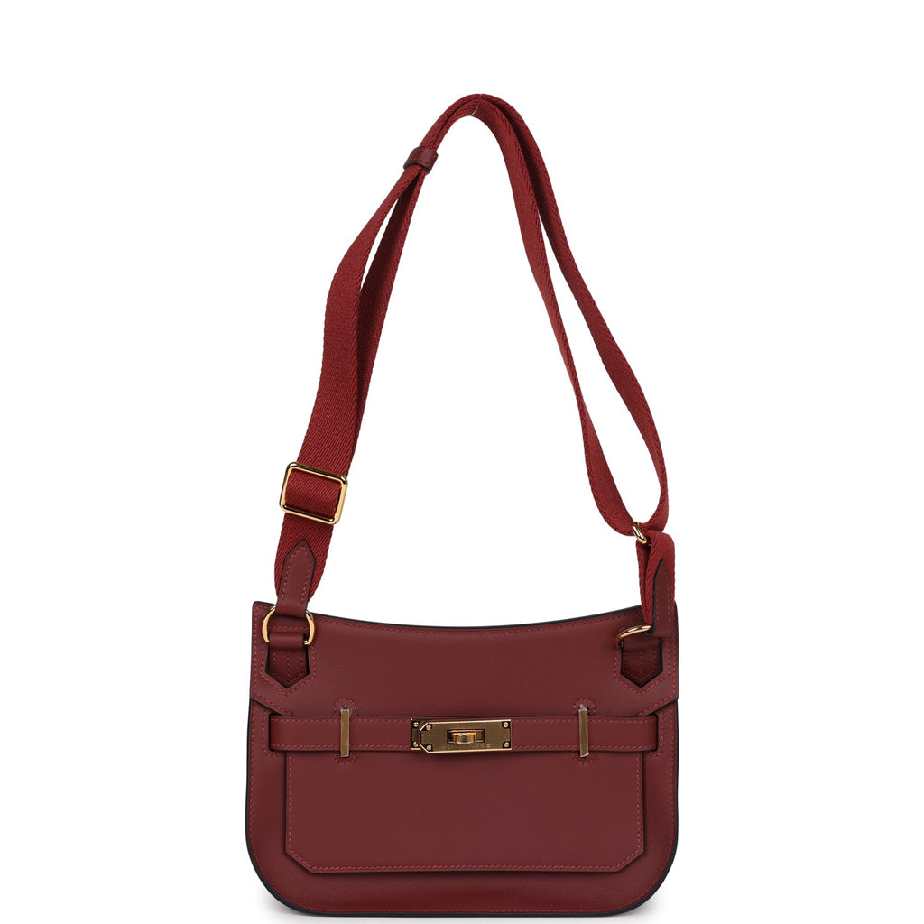 Hermes Jypsiere Mini Rouge H Swift Gold Hardware