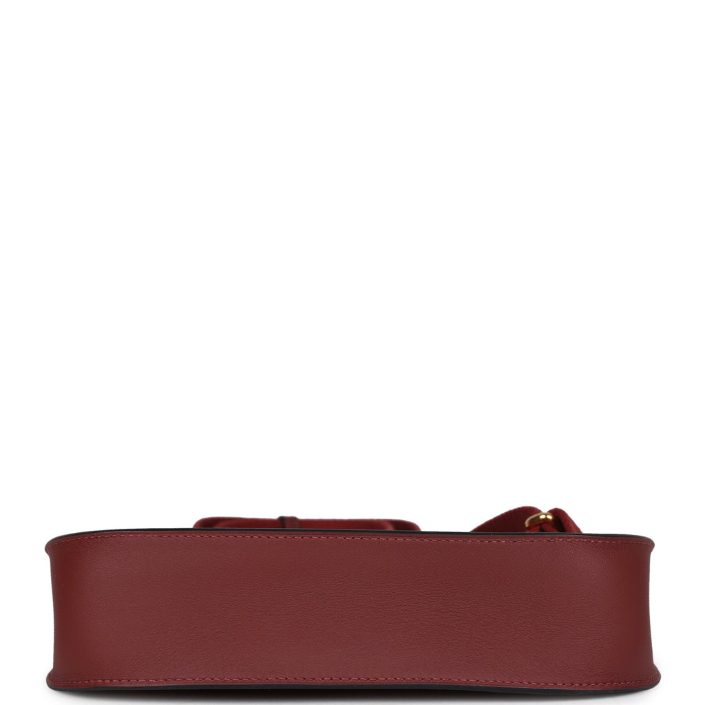 Hermes Jypsiere Mini Rouge H Swift Gold Hardware