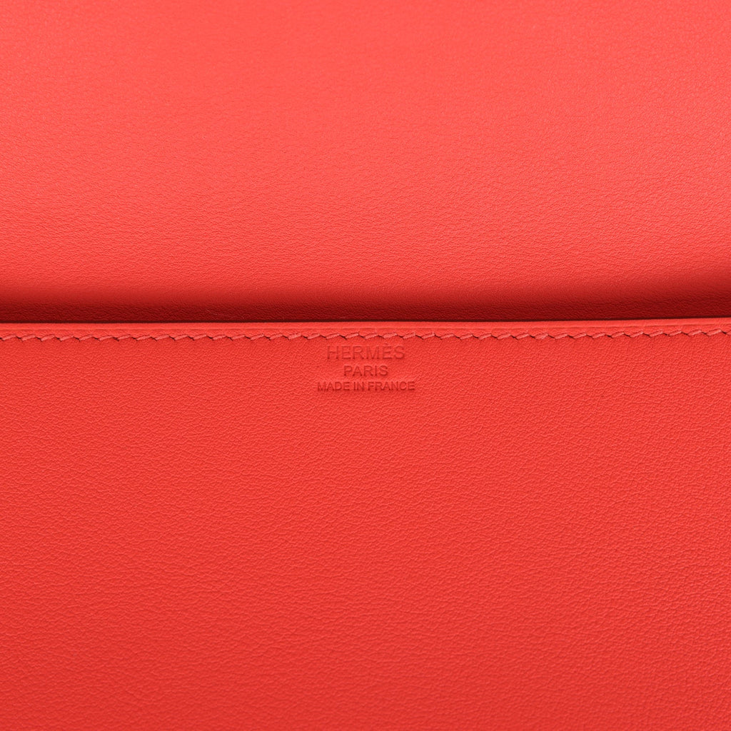 Hermes Shadow Birkin Clutch Orange Field Swift