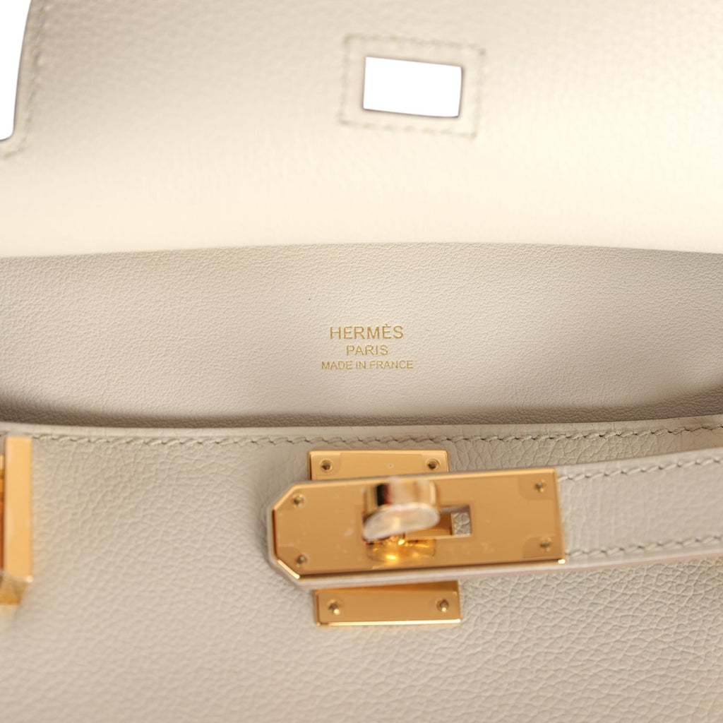 Hermes Jypsiere Mini Beton Evercolor Gold Hardware
