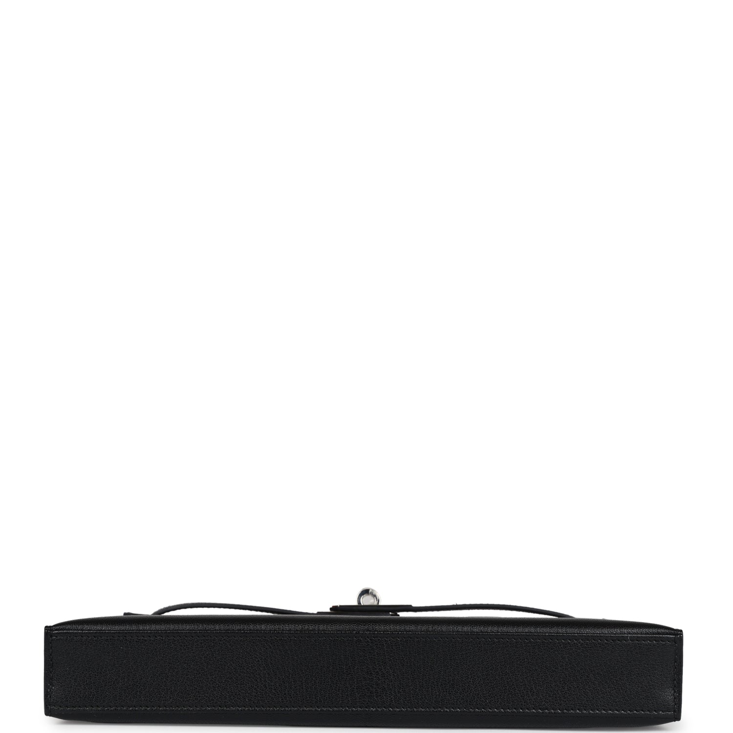 Hermes Kelly Elan Black Chevre Chamkila Palladium Hardware
