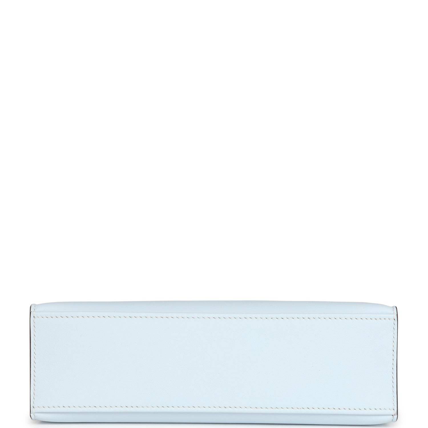 Hermes Kelly Pochette Bleu Brume Swift Palladium Hardware