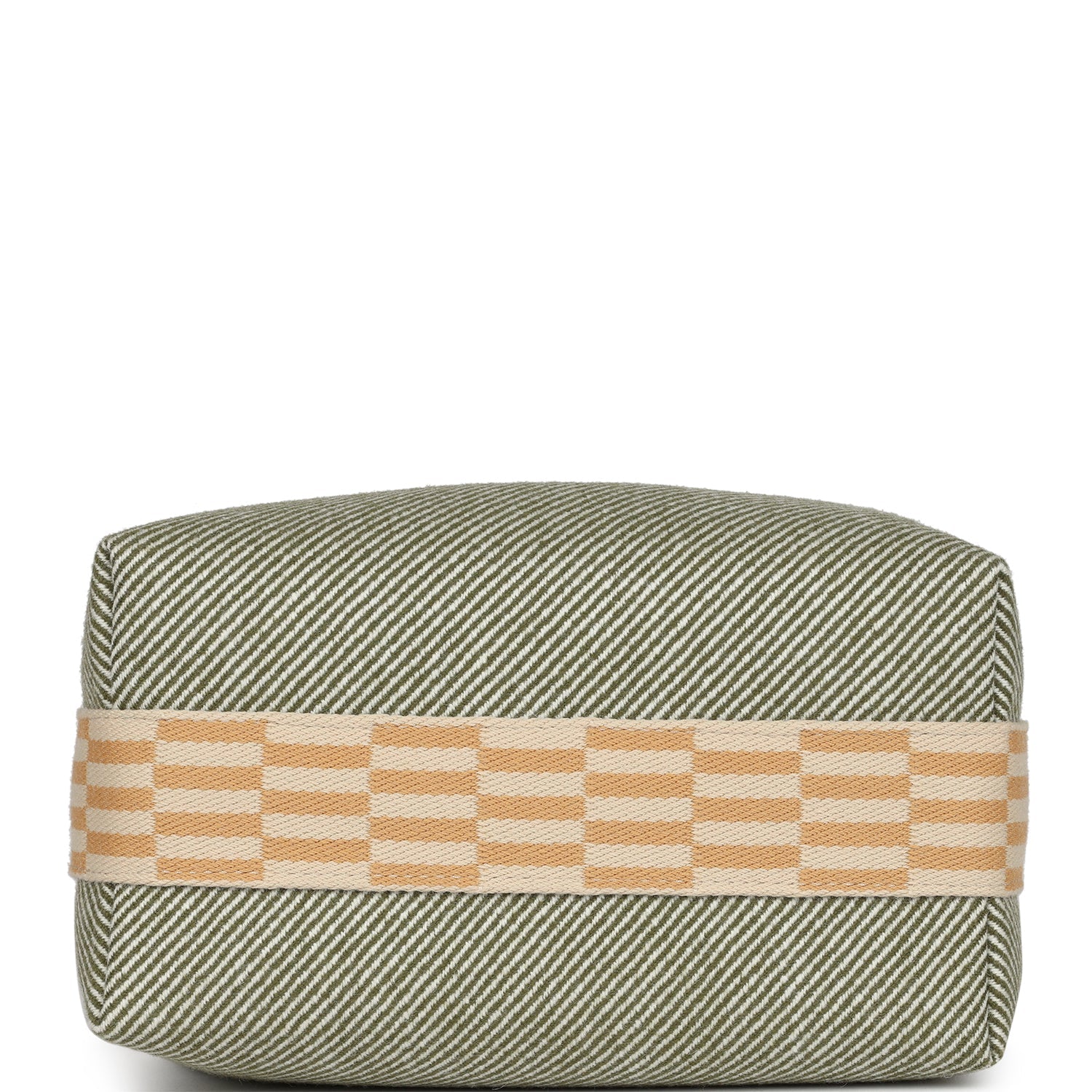 Hermes Bride-A-Brac PM Vert H Natte Canvas and Wool Palladium Hardware