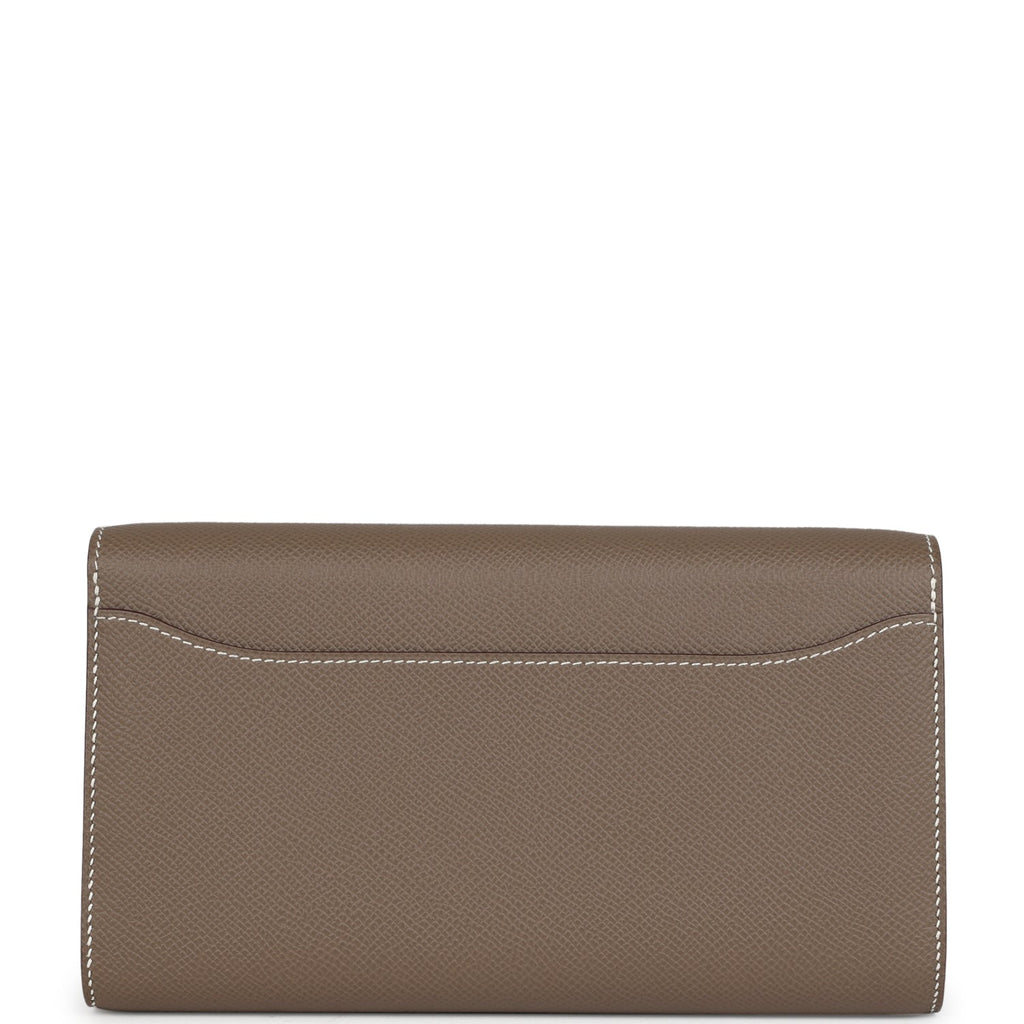 Hermes Constance Wallet To Go Etoupe Epsom Gold Hardware