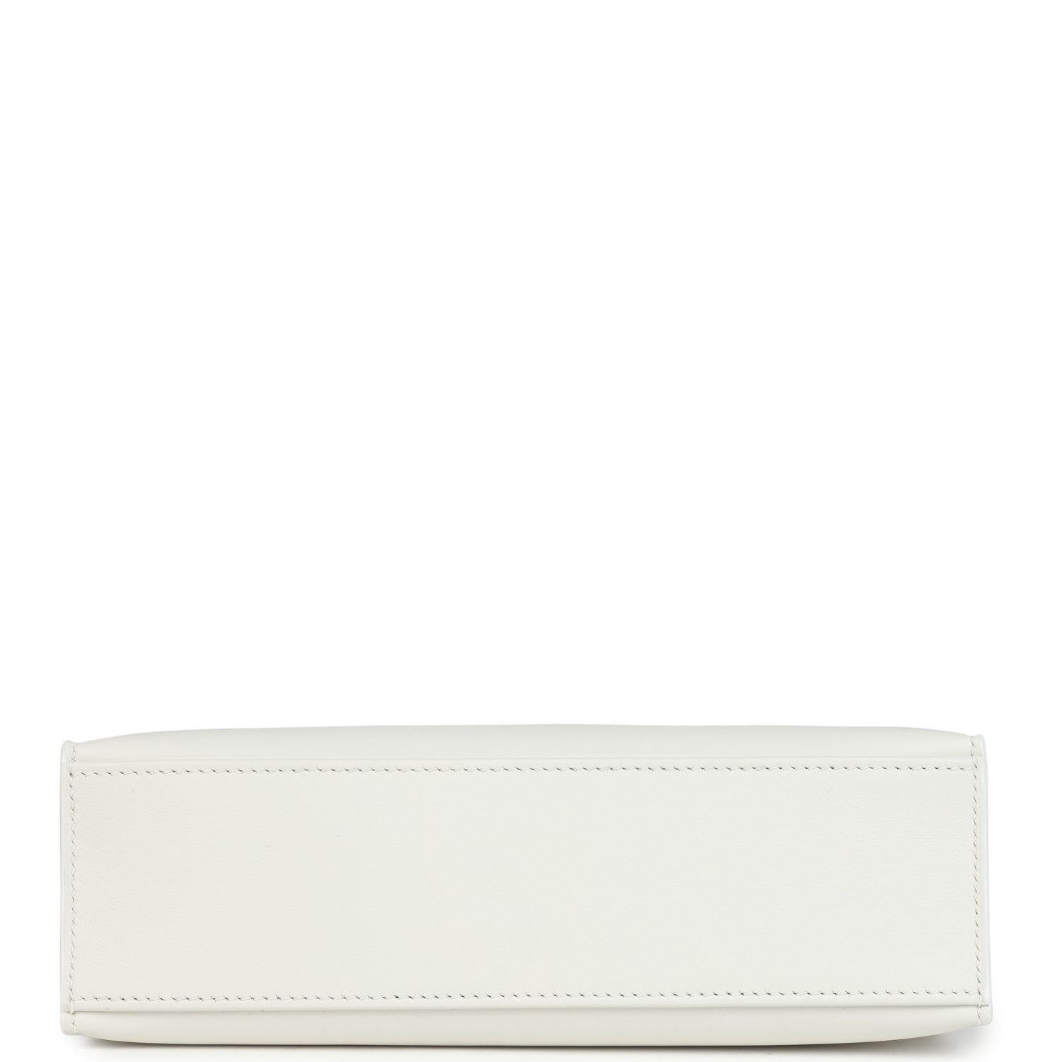 Hermes Kelly Pochette White Swift Gold Hardware