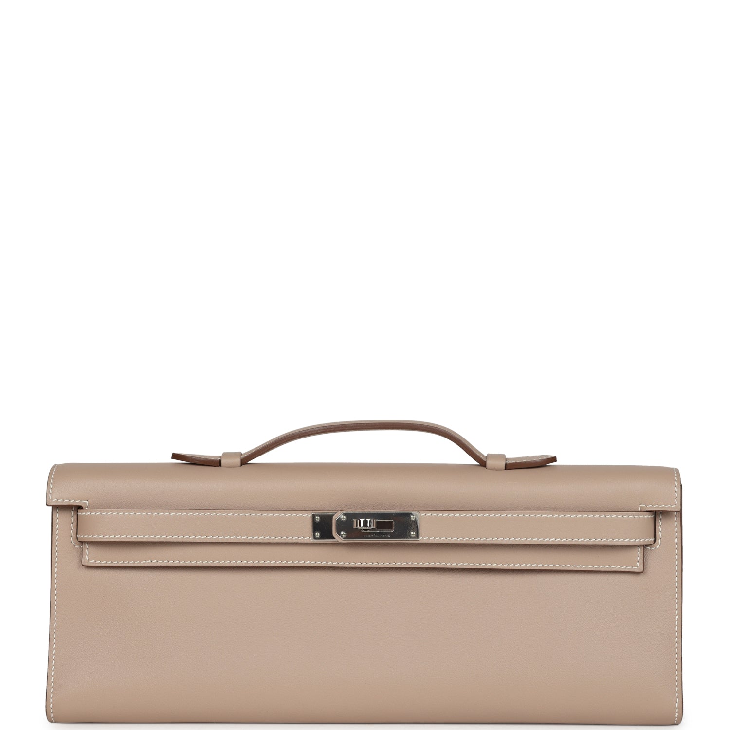 Hermes Kelly Cut Argile Swift Palladium Hardware