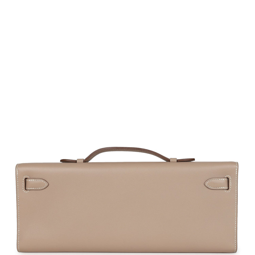 Hermes Kelly Cut Argile Swift Palladium Hardware
