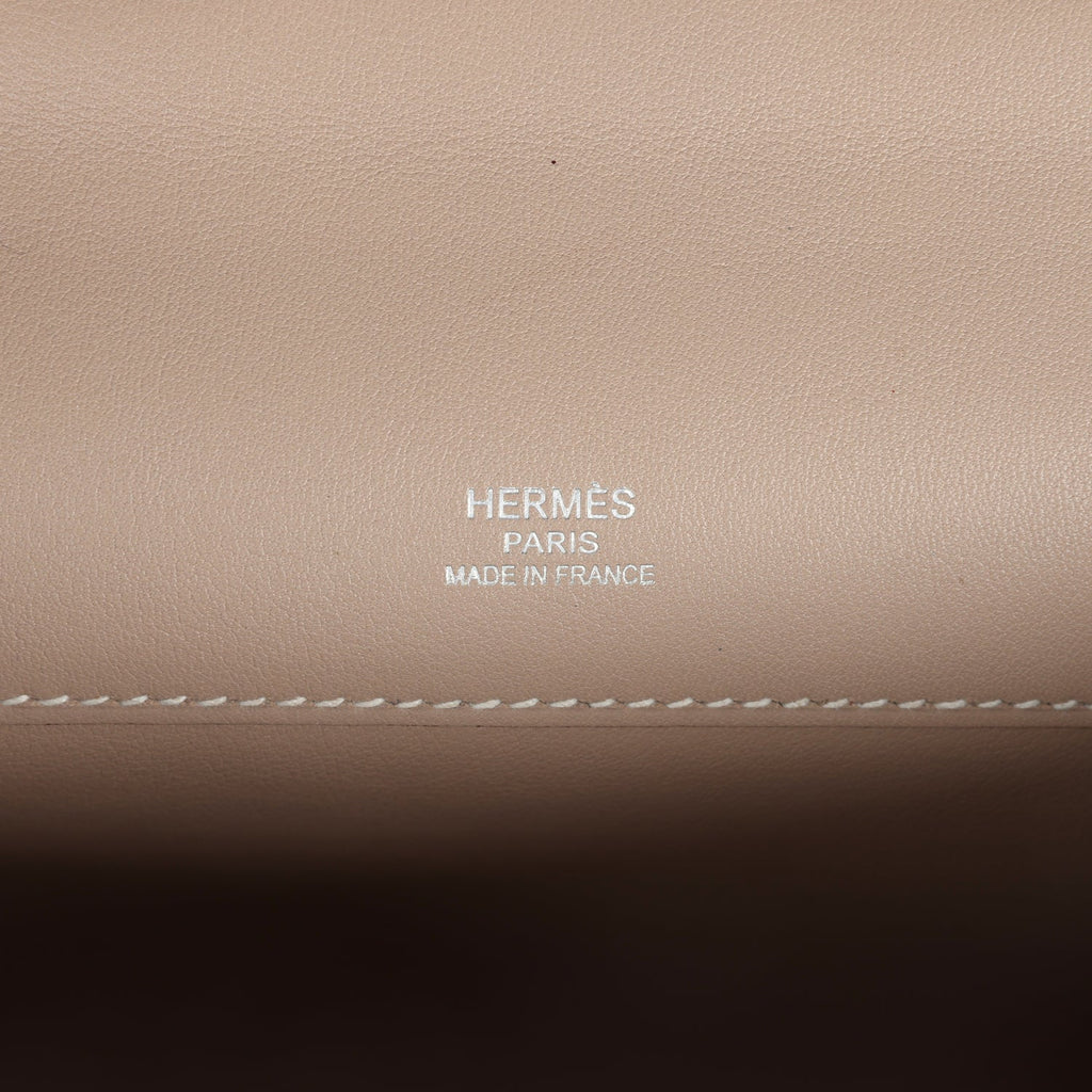 Hermes Kelly Cut Argile Swift Palladium Hardware