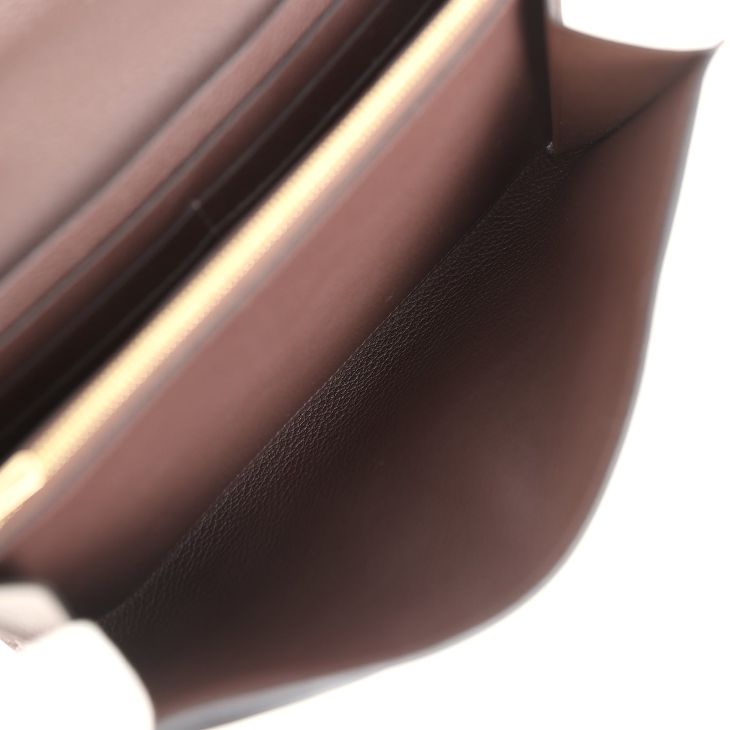 Hermes Constance Wallet To Go  Moka Evercolor Gold Hardware