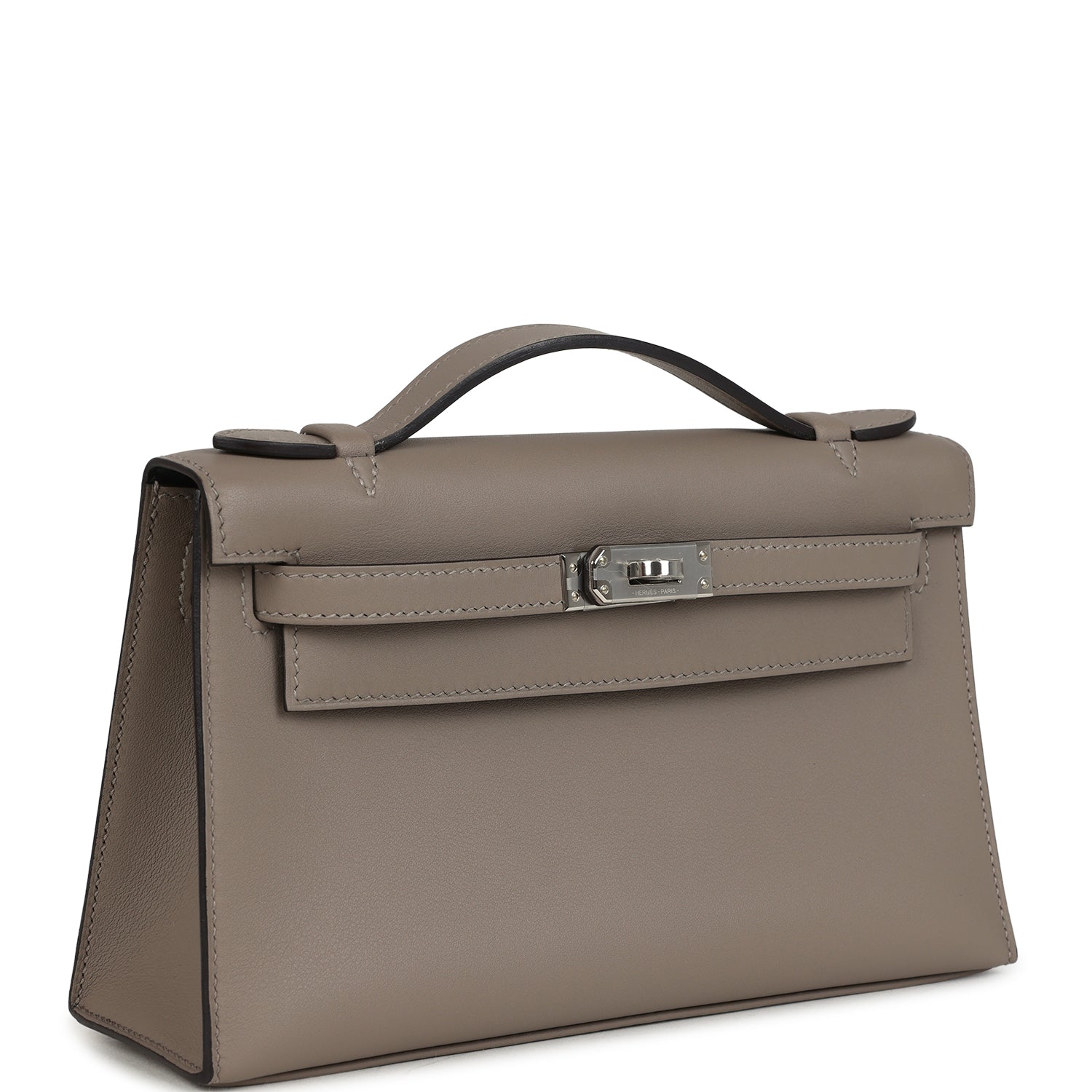 Hermes Special Order (HSS) Kelly Pochette Gris Asphalte Verso Swift Palladium Hardware Payment 1  for JJ ONLY