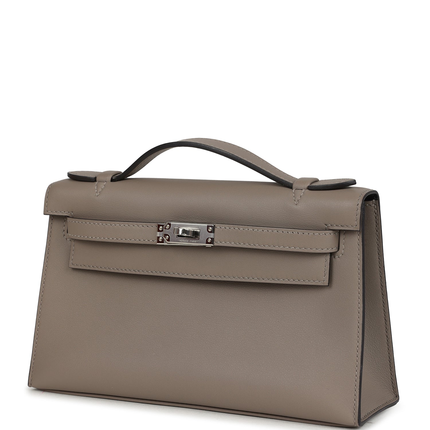 Hermes Special Order (HSS) Kelly Pochette Gris Asphalte Verso Swift Palladium Hardware Payment 1  for JJ ONLY