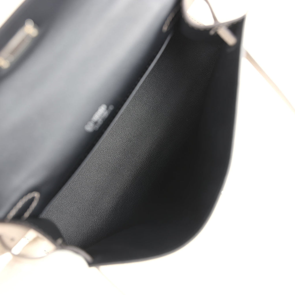 Hermes Special Order (HSS) Kelly Pochette Gris Asphalte Verso Swift Palladium Hardware Payment 1  for JJ ONLY