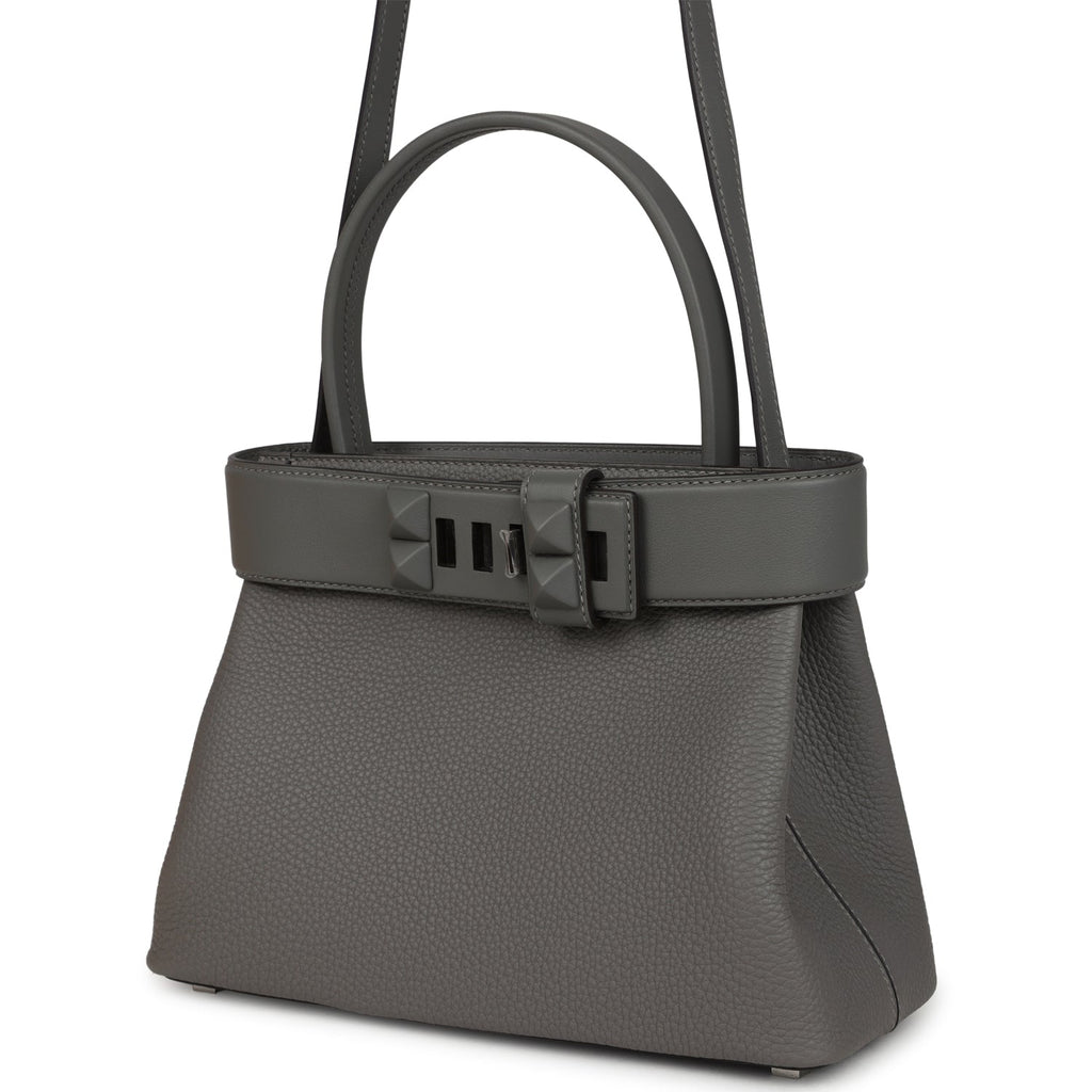 Hermes Medor Bag Gris Meyer Togo and Swift Palladium Hardware