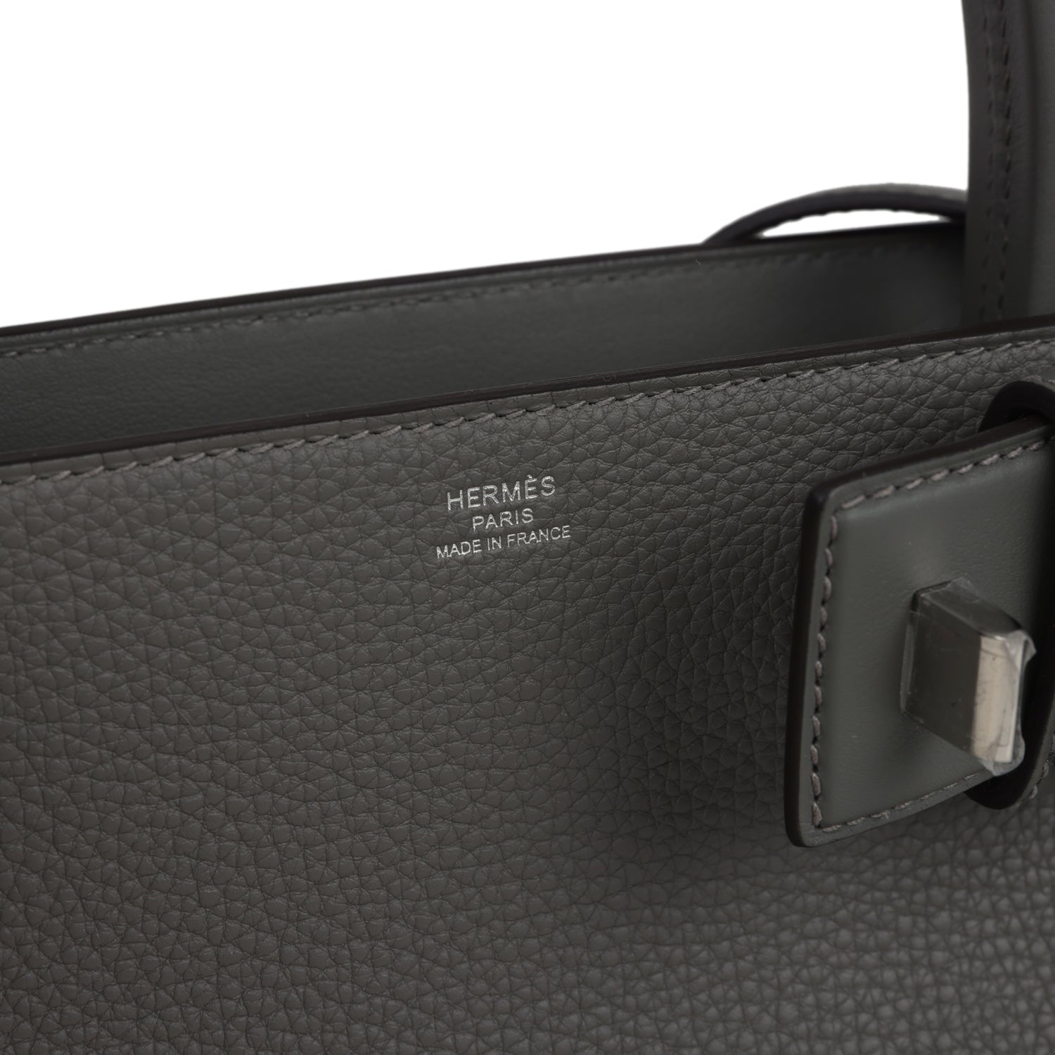 Hermes Medor Bag Gris Meyer Togo and Swift Palladium Hardware