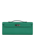 Hermes Kelly Cut Vert Vertigo Swift Palladium Hardware
