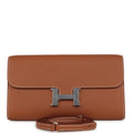 Hermes Constance Wallet To Go Gold Evercolor Palladium Hardware