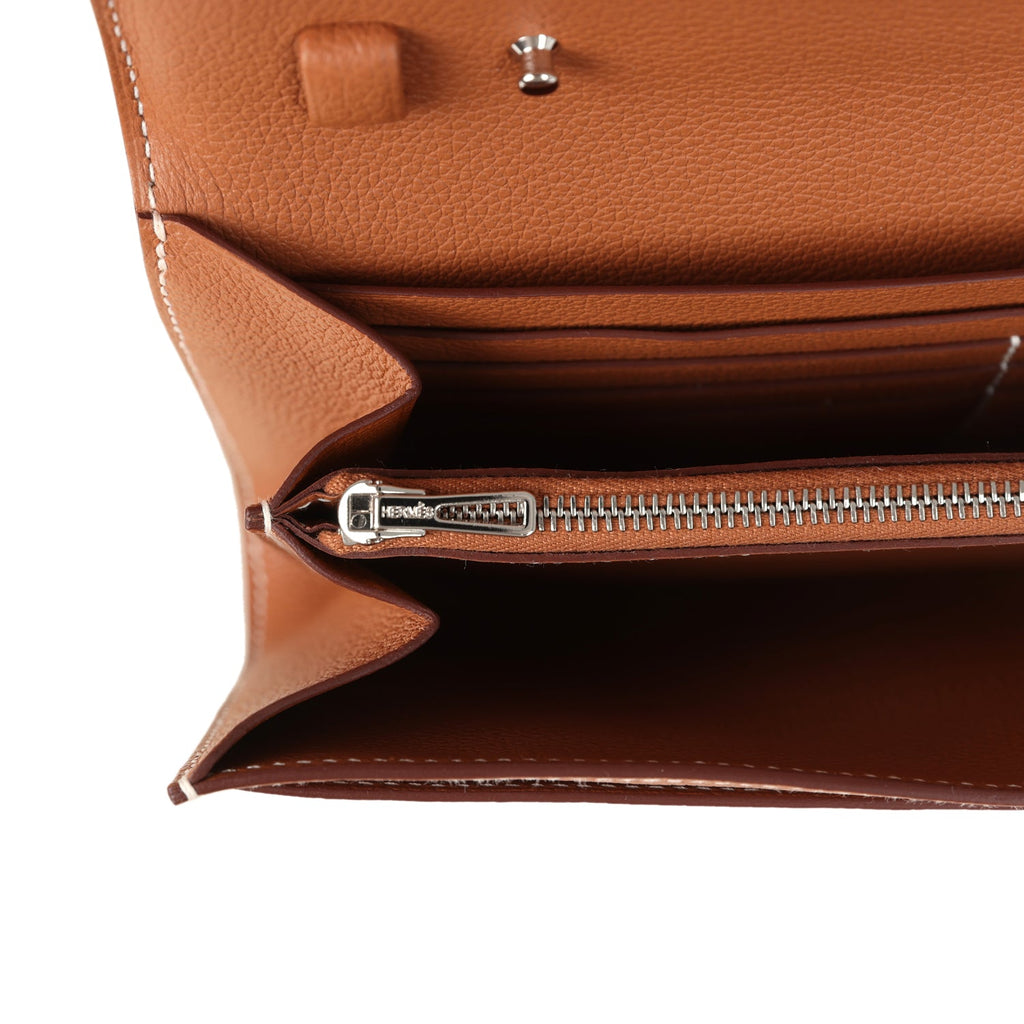 Hermes Constance Wallet To Go Gold Evercolor Palladium Hardware