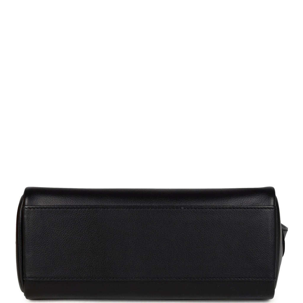 Hermes Kelly Messenger PM Black Evergrain Palladium Hardware