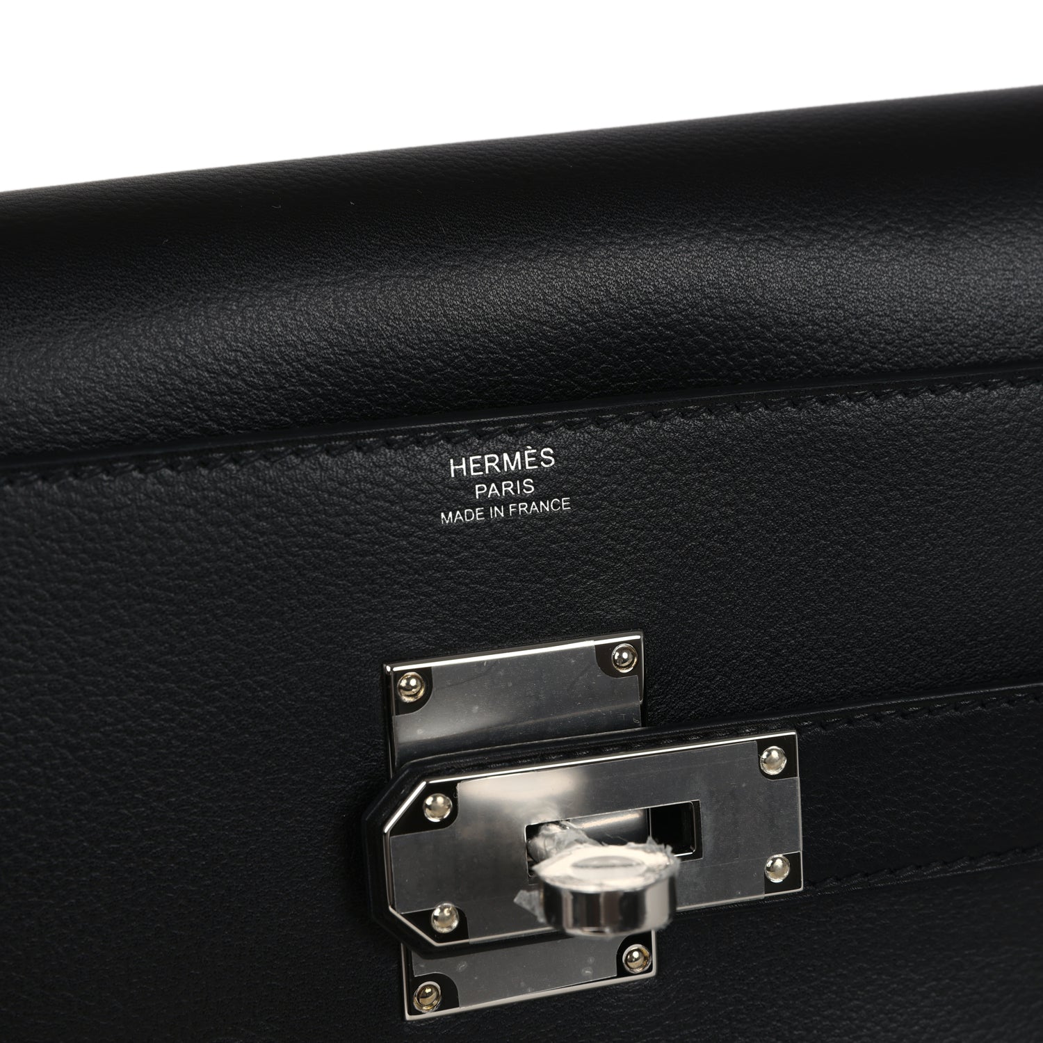 Hermes Kelly Messenger PM Black Evergrain Palladium Hardware