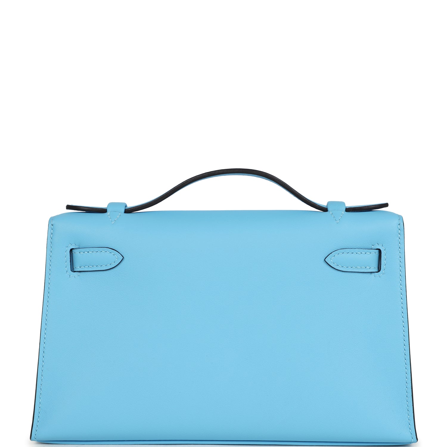 Hermes Kelly Pochette Celeste Swift Palladium Hardware