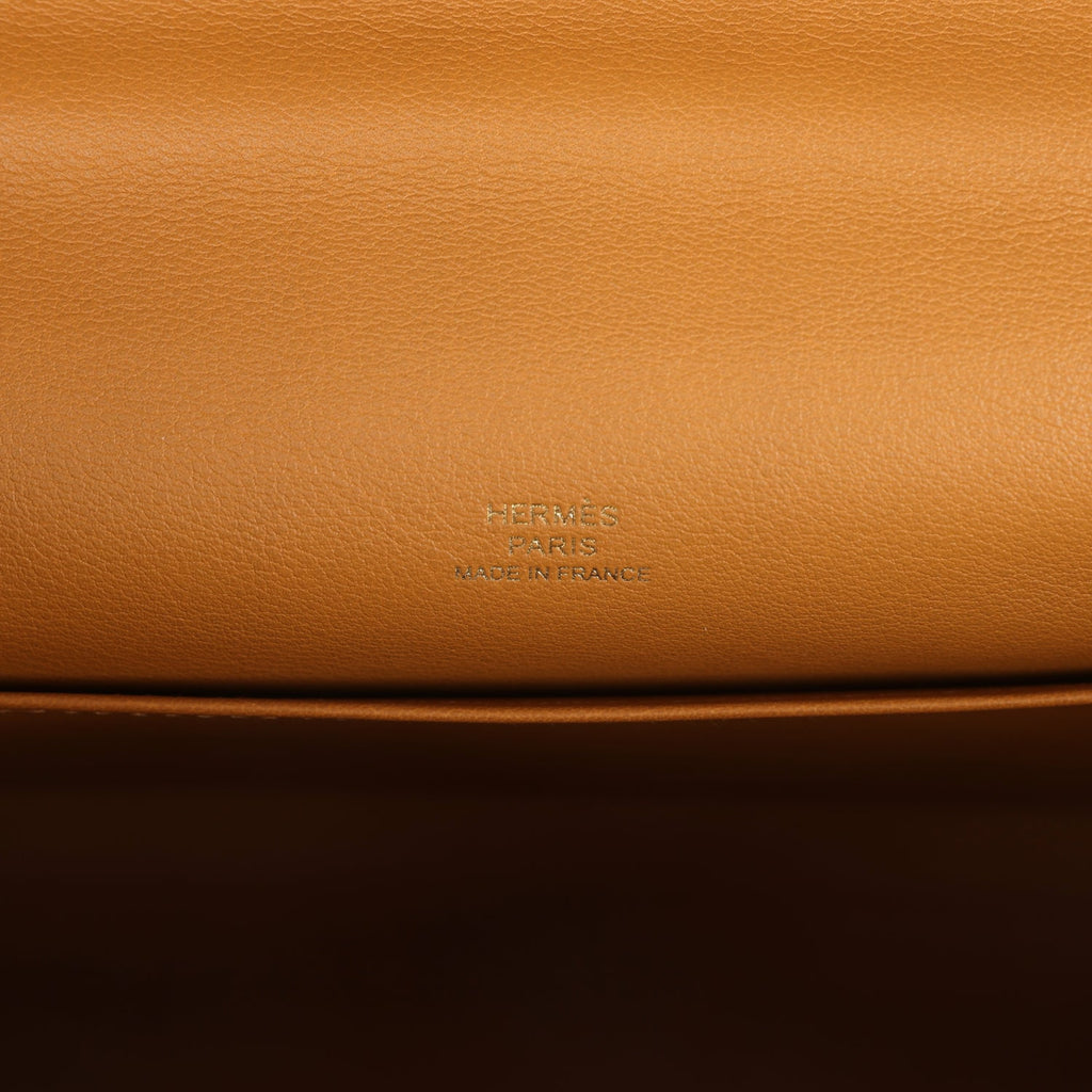 Hermes Kelly Pochette Sesame Swift Gold Hardware
